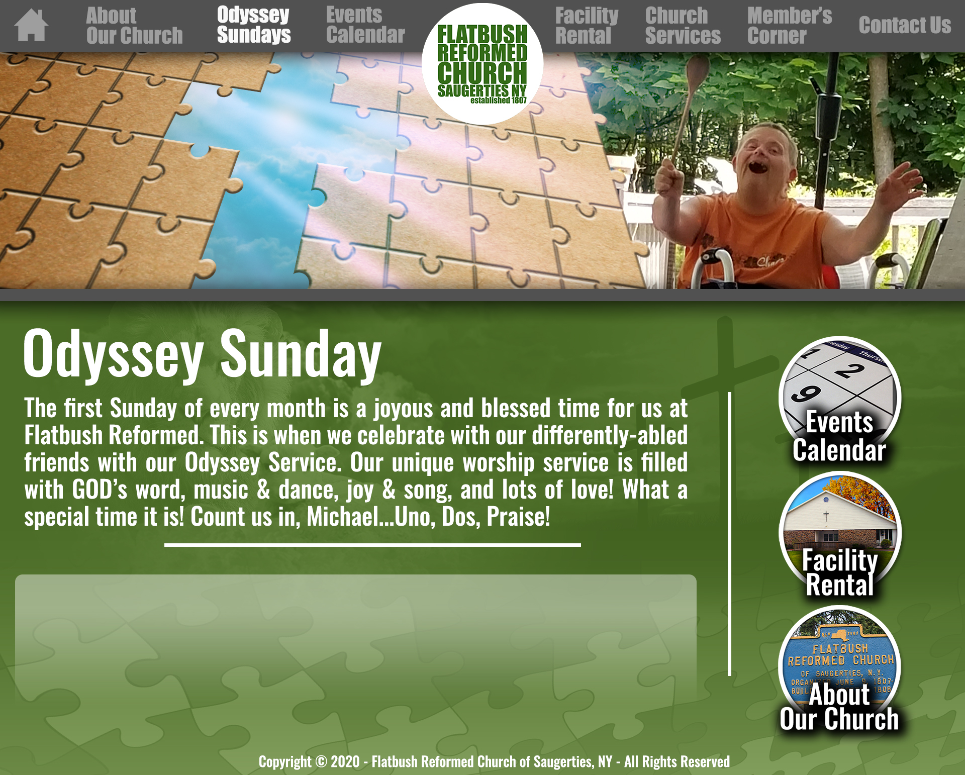Odyssey Service at Flatbush Reformed Church of Saugerties